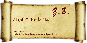Zigó Beáta névjegykártya